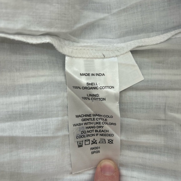 Quince 100% Organic Cotton Poplin Tiered
Maxi Dress Hudson Stripe Small NWT - Picture 11 of 13